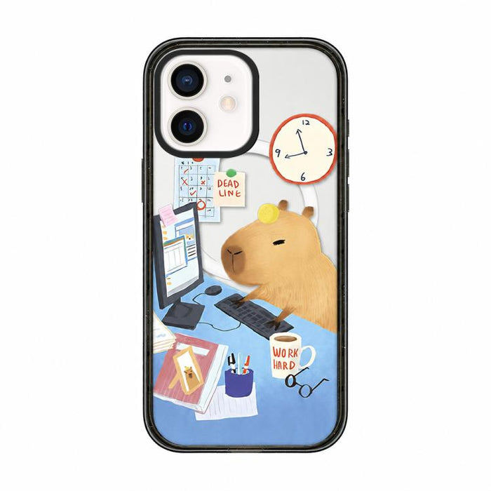 Funda magnética de TPU acrílica con estampado de dibujos animados de capibara, For iPhone 12, For iPhone 12 Pro Max, For iPhone 12 Pro, For iPhone 11