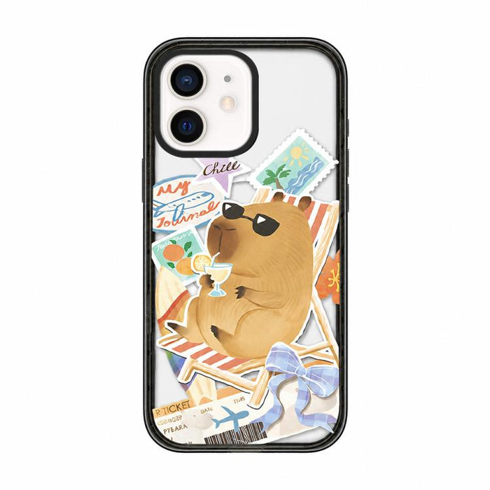 Funda magnética de TPU acrílica con estampado de dibujos animados de capibara, For iPhone 12, For iPhone 12 Pro Max, For iPhone 12 Pro, For iPhone 11