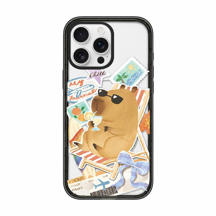 Funda magnética de TPU acrílica con estampado de dibujos animados de capibara, For iPhone 12, For iPhone 12 Pro Max, For iPhone 12 Pro, For iPhone 11
