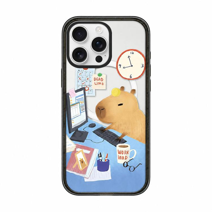 Funda magnética de TPU acrílica con estampado de dibujos animados de capibara, For iPhone 12, For iPhone 12 Pro Max, For iPhone 12 Pro, For iPhone 11