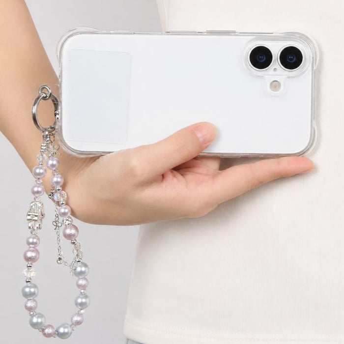 Pulsera con colgante de trébol de cuatro hojas, borla y cuentas, con almohadilla de sujeción para mujer y niña.
