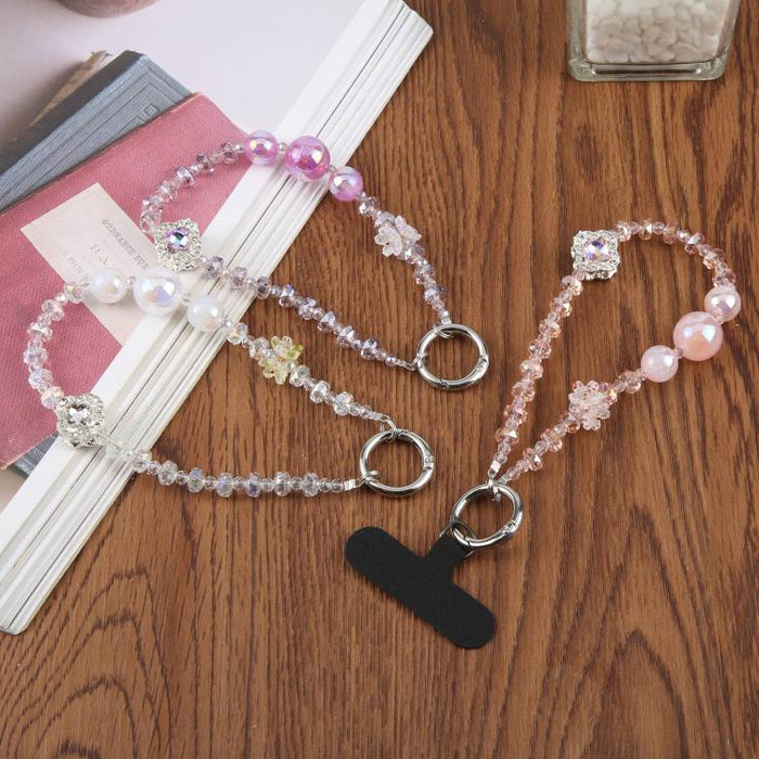 Pulsera con colgante de trébol de cuatro hojas y almohadilla de sujeción para mujer y niña.