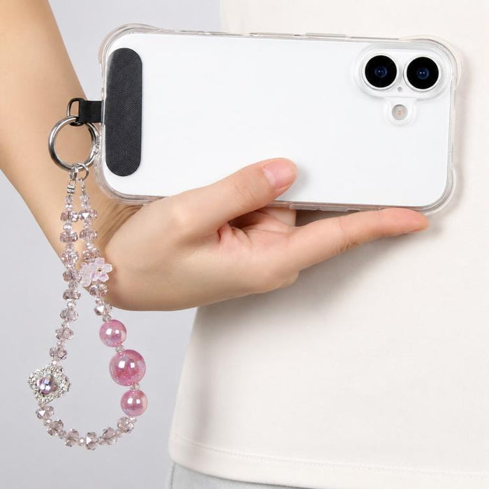 Pulsera con colgante de trébol de cuatro hojas y almohadilla de sujeción para mujer y niña.