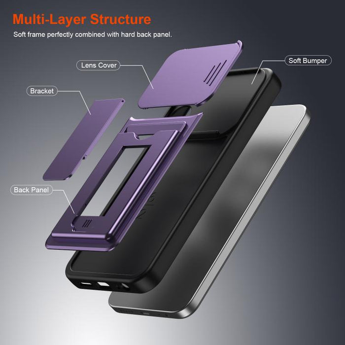Funda para teléfono híbrida de PC y TPU con tapa deslizante para lente y tarjetero, For Redmi A7 Pro 171mm / Redmi 15a 5G, For Redmi K90 Pro Max / Poco F8 Ultra 5G, For Redmi Note 15 4G / 5G Global 164mm, For Redmi Note 15 Pro 4G Global 163.2mm        ...