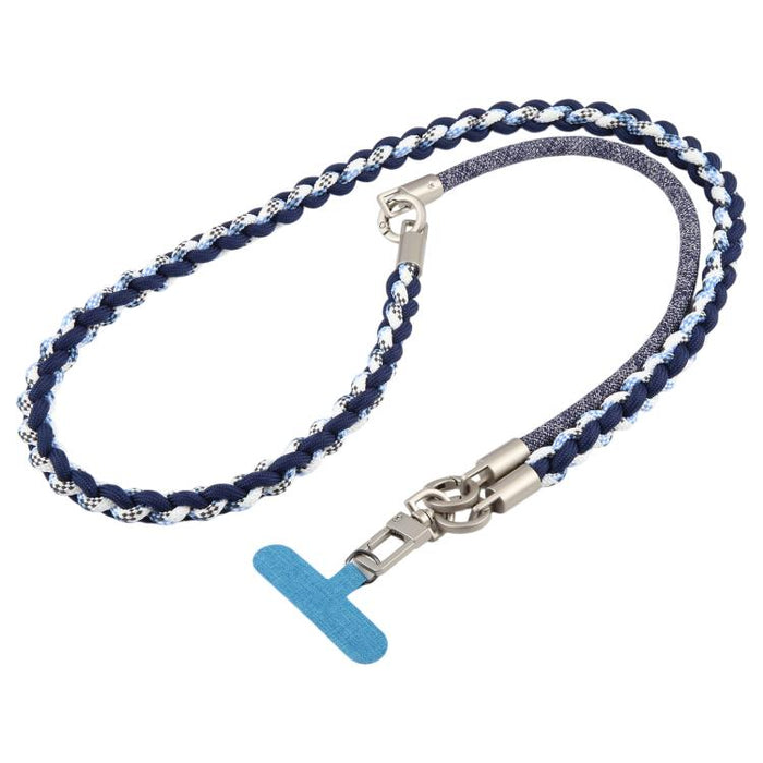 Cordón para teléfono con correa trenzada y empalmada, con almohadilla de sujeción, unisex.