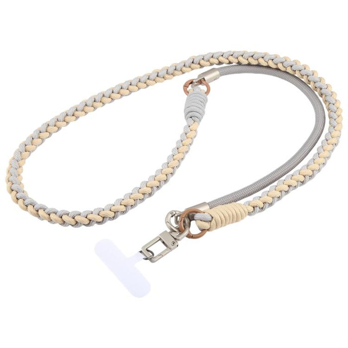 Cordón para teléfono con correa trenzada y empalmada, con almohadilla de sujeción, unisex.