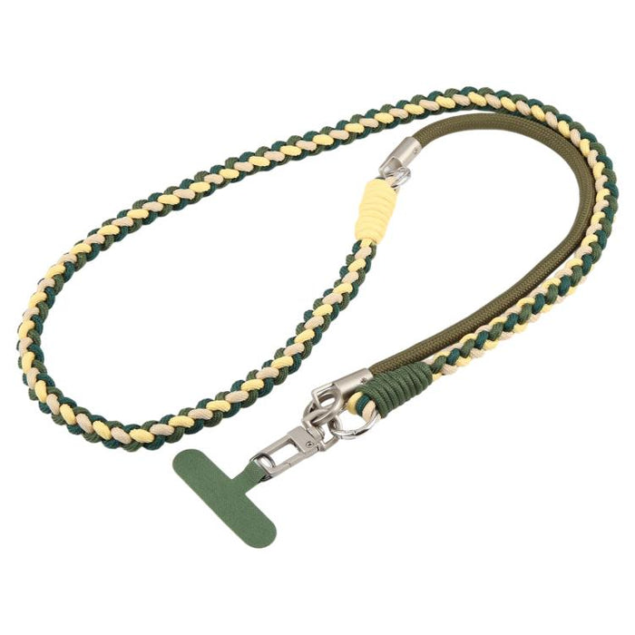 Cordón para teléfono con correa trenzada y empalmada, con almohadilla de sujeción, unisex.