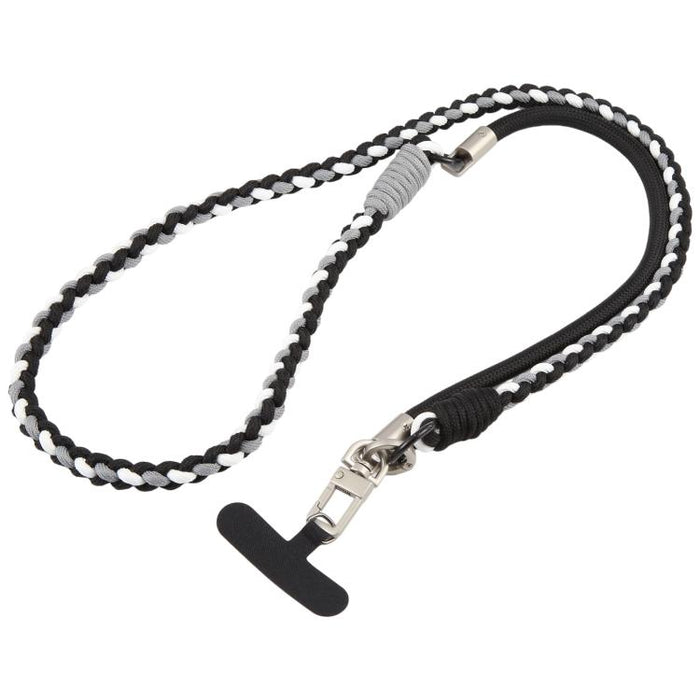 Cordón para teléfono con correa trenzada y empalmada, con almohadilla de sujeción, unisex.