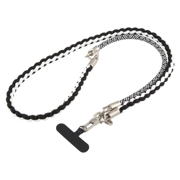 Cordón para teléfono con correa trenzada y empalmada, con almohadilla de sujeción, unisex.