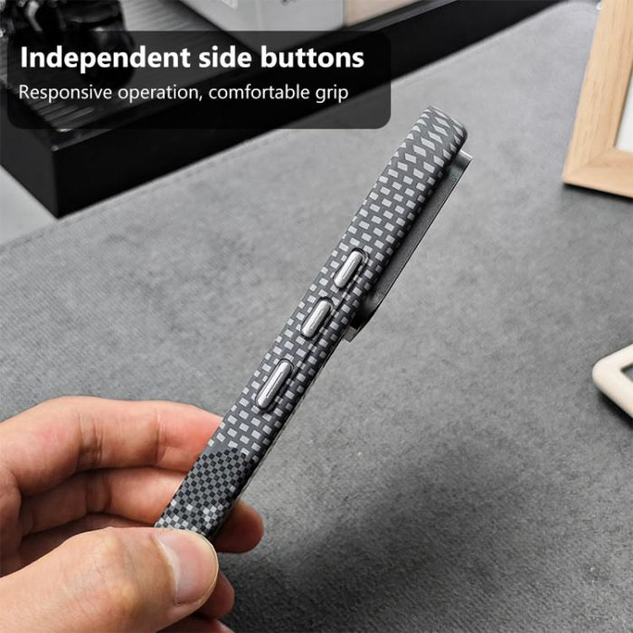 Funda magnética para teléfono con pegatina de agua y textura de Kevlar, For Xiaomi 17 Pro Max, For Xiaomi 17 Pro