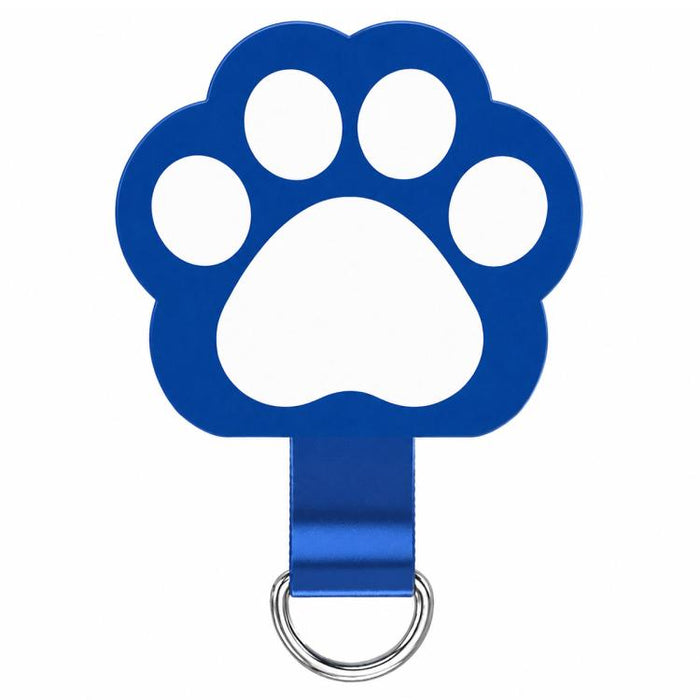 Cordón para teléfono de TPU con diseño de huella de gato de dibujos animados y almohadilla de sujeción