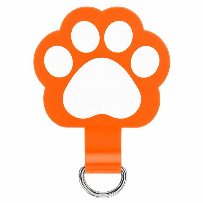 Cordón para teléfono de TPU con diseño de huella de gato de dibujos animados y almohadilla de sujeción