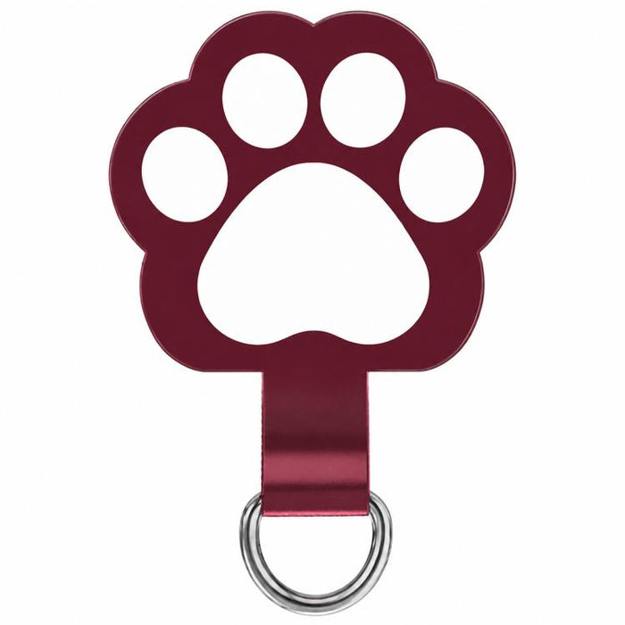Cordón para teléfono de TPU con diseño de huella de gato de dibujos animados y almohadilla de sujeción