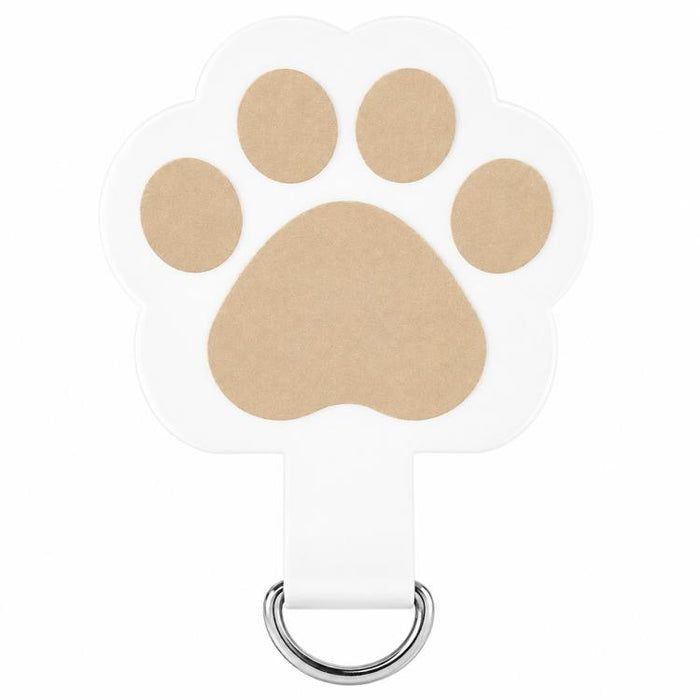 Cordón para teléfono de TPU con diseño de huella de gato de dibujos animados y almohadilla de sujeción