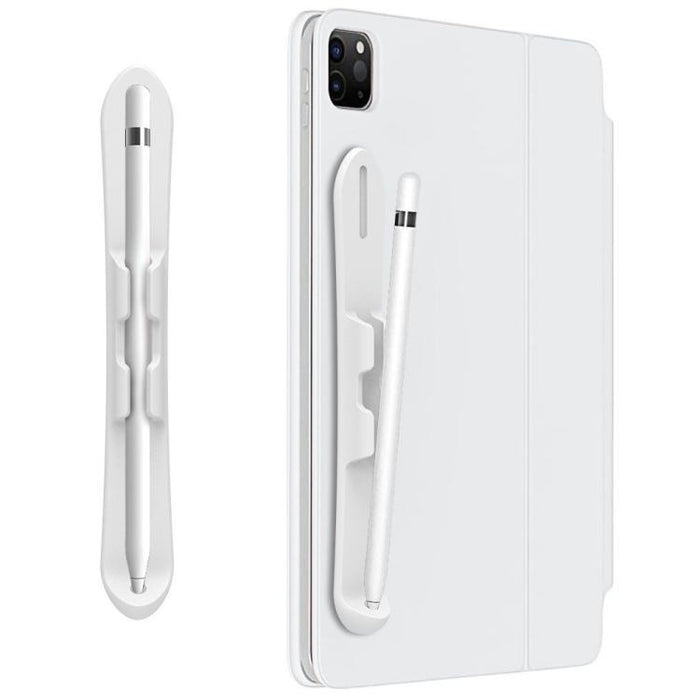 Soporte de silicona autoadhesivo resistente para lápiz óptico capacitivo con ranura para Apple Pencil 2/1