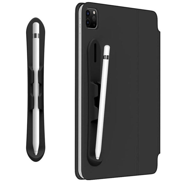 Soporte de silicona autoadhesivo resistente para lápiz óptico capacitivo con ranura para Apple Pencil 2/1