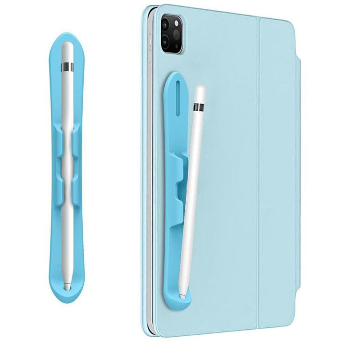 Soporte de silicona autoadhesivo resistente para lápiz óptico capacitivo con ranura para Apple Pencil 2/1
