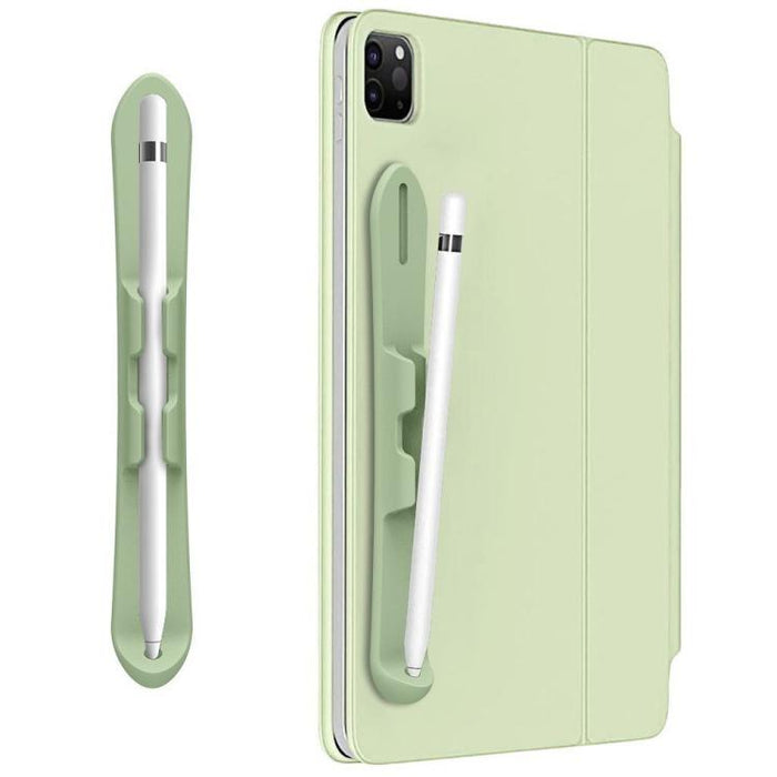 Soporte de silicona autoadhesivo resistente para lápiz óptico capacitivo con ranura para Apple Pencil 2/1