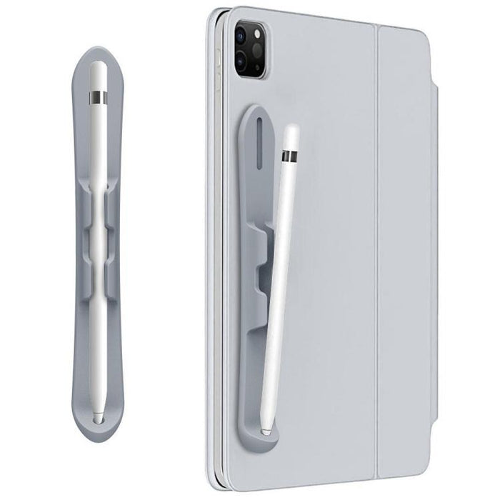Soporte de silicona autoadhesivo resistente para lápiz óptico capacitivo con ranura para Apple Pencil 2/1