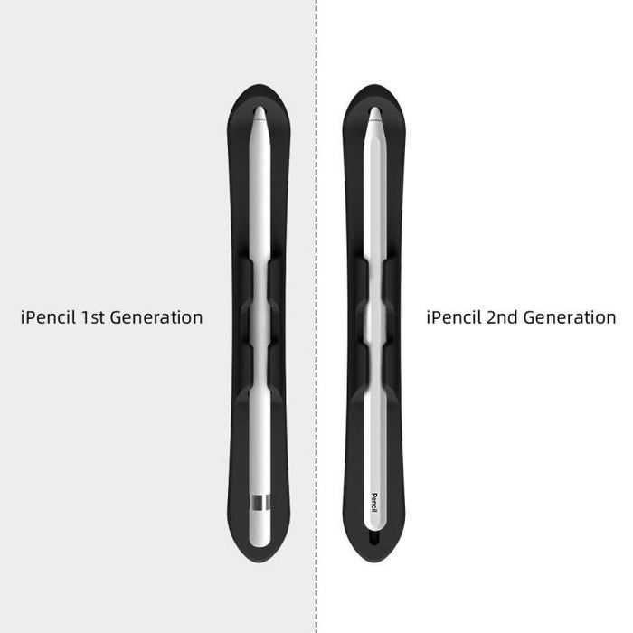 Soporte de silicona autoadhesivo resistente para lápiz óptico capacitivo con ranura para Apple Pencil 2/1