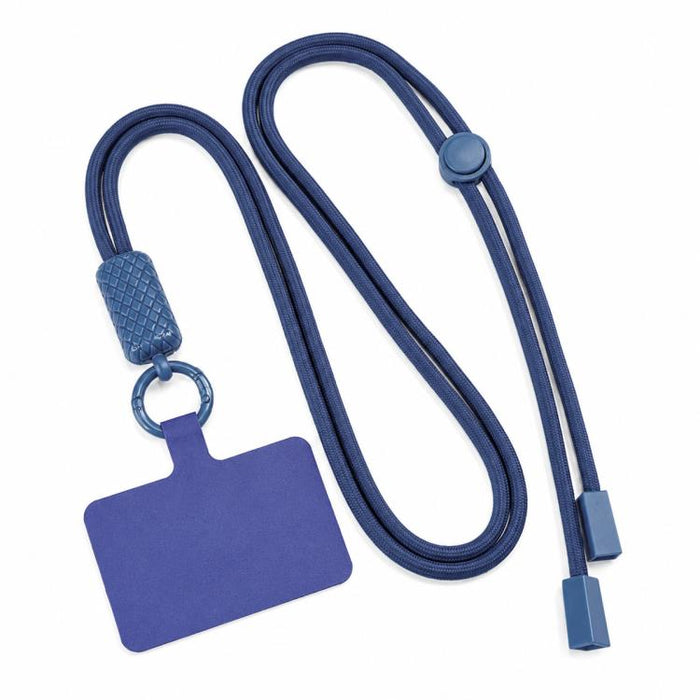 Cordón para teléfono ajustable y giratorio 360 grados con correa para el cuello de nailon y almohadilla de sujeción, unisex.