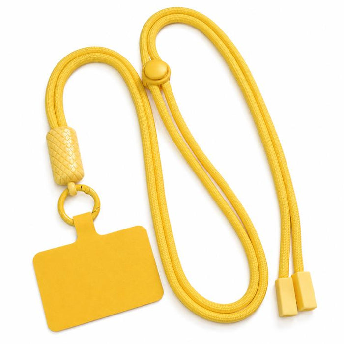 Cordón para teléfono ajustable y giratorio 360 grados con correa para el cuello de nailon y almohadilla de sujeción, unisex.