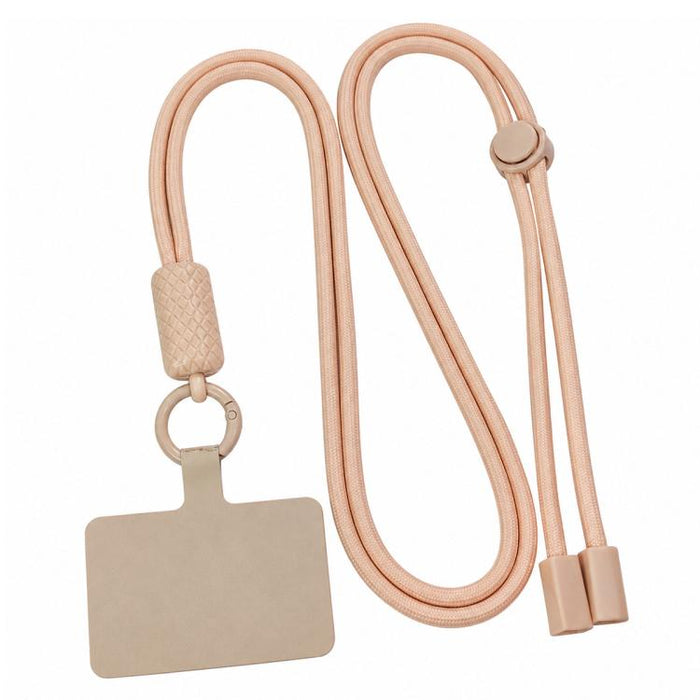 Cordón para teléfono ajustable y giratorio 360 grados con correa para el cuello de nailon y almohadilla de sujeción, unisex.
