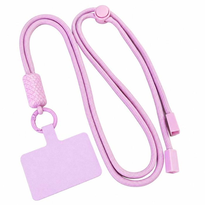 Cordón para teléfono ajustable y giratorio 360 grados con correa para el cuello de nailon y almohadilla de sujeción, unisex.
