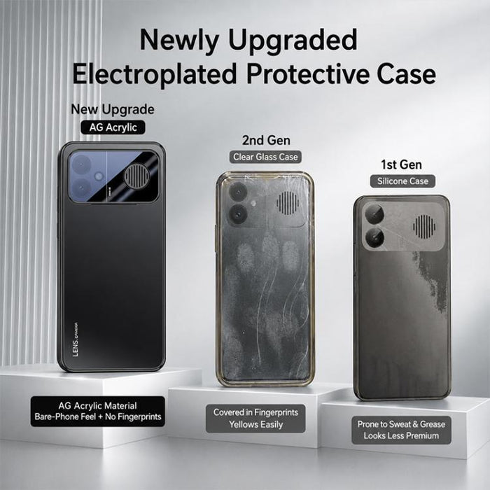 Funda para teléfono de acrílico AG con acabado esmerilado y galvanoplastia, For Redmi K90 Max