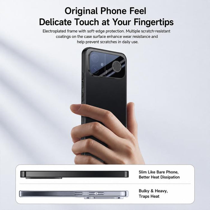 Funda para teléfono de acrílico AG con acabado esmerilado y galvanoplastia, For Redmi K90 Max