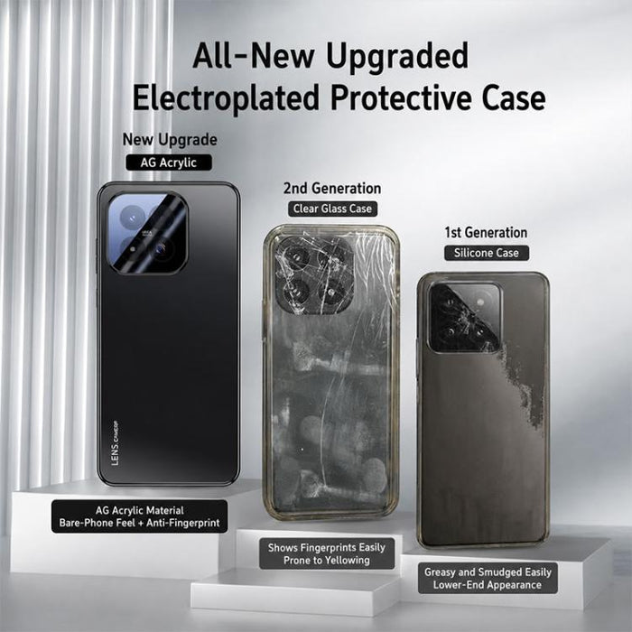 Funda para teléfono de acrílico AG con acabado esmerilado y galvanoplastia, For Xiaomi 17 Max 5G