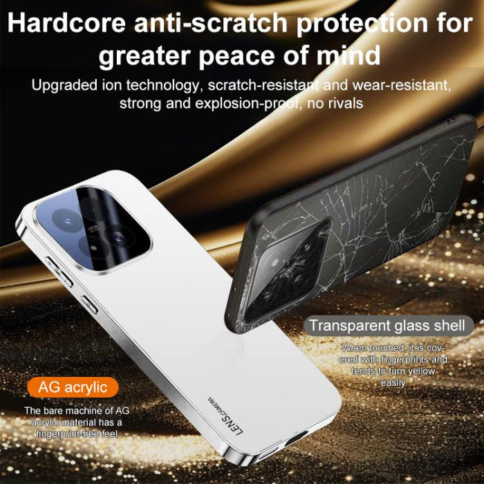 Funda para teléfono de acrílico AG con acabado esmerilado y galvanoplastia, For Xiaomi 17 Max 5G