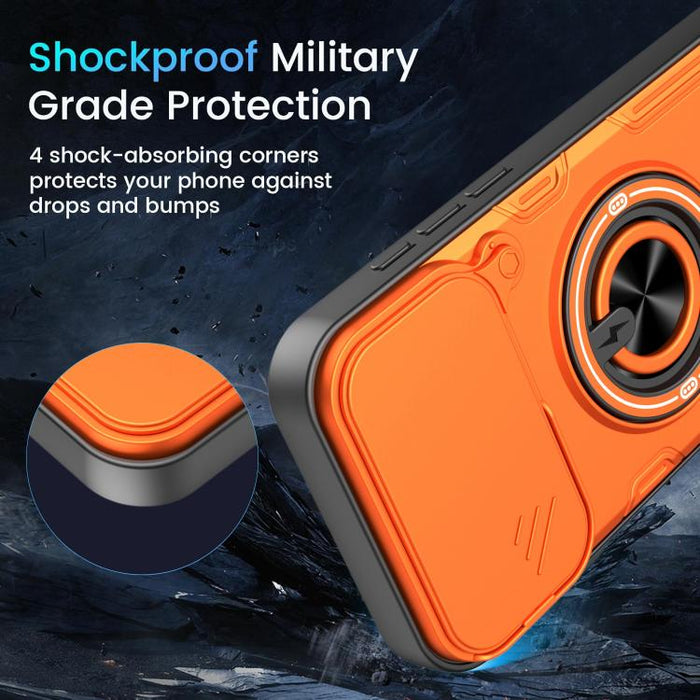 Funda para teléfono multifuncional Camshield con soporte deslizante para anillo, For iPhone 17 Pro Max, For iPhone 17 Pro, For iPhone 17, For iPhone 16 Pro Max, For iPhone 16 Pro, For iPhone 16