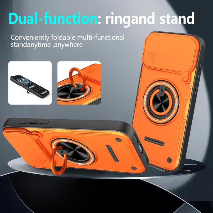 Funda para teléfono multifuncional Camshield con soporte deslizante para anillo, For iPhone 17 Pro Max, For iPhone 17 Pro, For iPhone 17, For iPhone 16 Pro Max, For iPhone 16 Pro, For iPhone 16