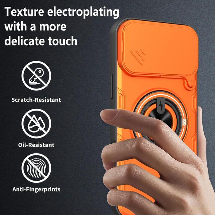 Funda para teléfono multifuncional Camshield con soporte deslizante para anillo, For iPhone 17 Pro Max, For iPhone 17 Pro, For iPhone 17, For iPhone 16 Pro Max, For iPhone 16 Pro, For iPhone 16