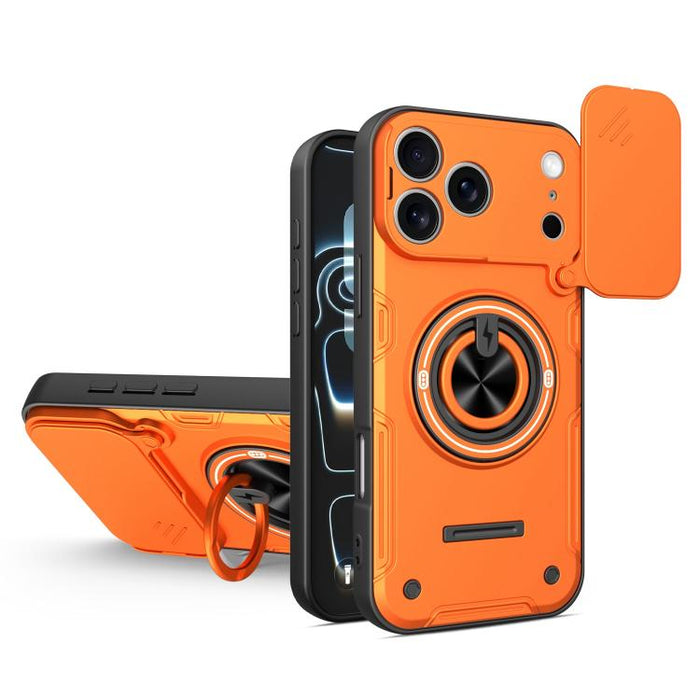 Funda para teléfono multifuncional Camshield con soporte deslizante para anillo, For iPhone 17 Pro Max, For iPhone 17 Pro, For iPhone 17, For iPhone 16 Pro Max, For iPhone 16 Pro, For iPhone 16