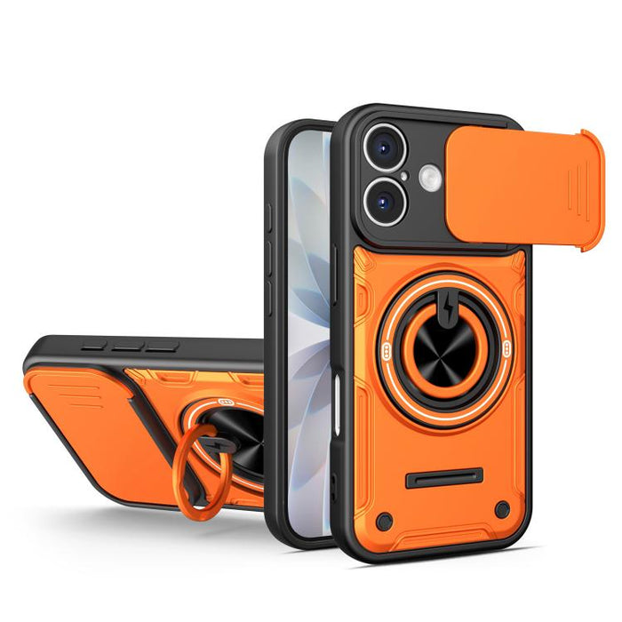 Funda para teléfono multifuncional Camshield con soporte deslizante para anillo, For iPhone 17 Pro Max, For iPhone 17 Pro, For iPhone 17, For iPhone 16 Pro Max, For iPhone 16 Pro, For iPhone 16