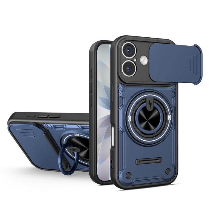 Funda para teléfono multifuncional Camshield con soporte deslizante para anillo, For iPhone 17 Pro Max, For iPhone 17 Pro, For iPhone 17, For iPhone 16 Pro Max, For iPhone 16 Pro, For iPhone 16