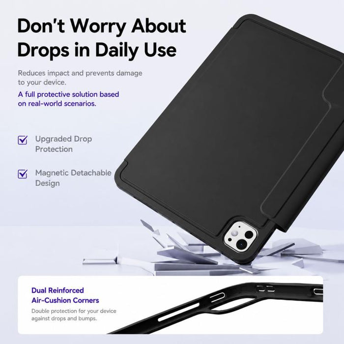 Funda de cuero para tablet inteligente XDcase con marco desmontable, cierre magnético de doble cara y soporte para lápiz., For iPad Air 11 2026/2025/2024, For iPad 2025 / 2022, For iPad mini 2024 / 2021, For iPad Pro 11 2022/2021/2020/2018             ...