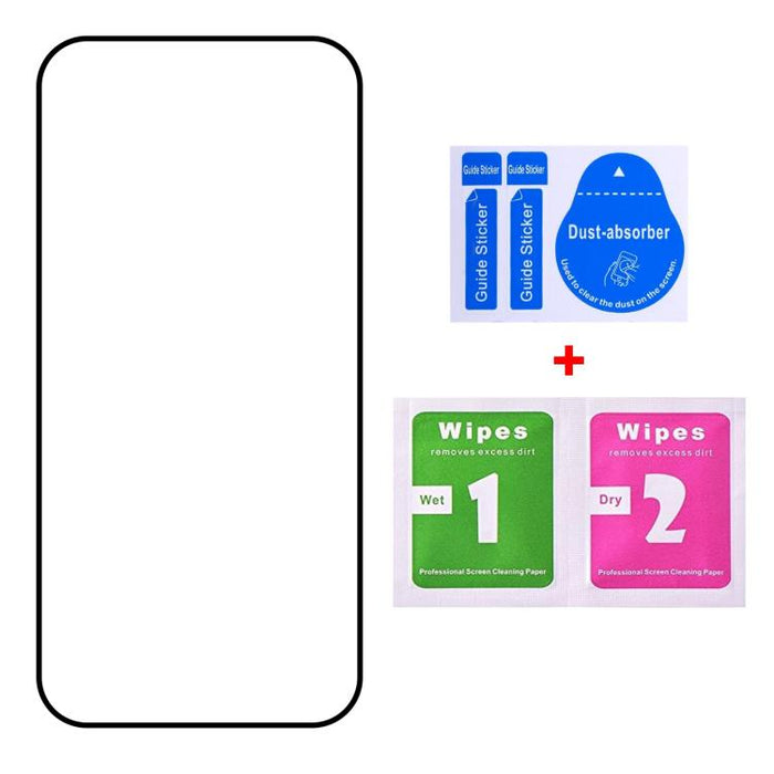 Lámina de vidrio templado con impresión serigráfica de pantalla completa de aluminio de 0,18 mm de altura, compatible con desbloqueo por huella dactilar., For Redmi K90 Ultra 5G, For Redmi K100 Pro 5G