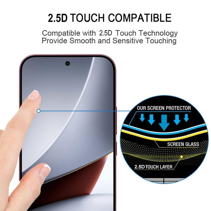25 láminas de vidrio templado de aluminio de 0,18 mm de altura con impresión serigráfica a pantalla completa, compatibles con desbloqueo por huella dactilar., For Redmi K90 Ultra 5G, For Redmi K100 Pro 5G