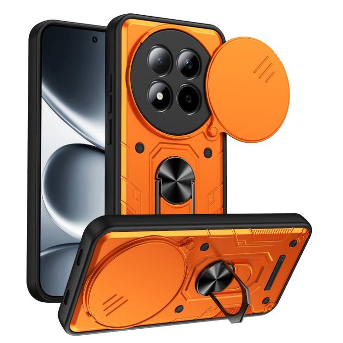 Funda para teléfono Nanshan Armor con soporte deslizante para anillo Camshield, For Redmi A7 Pro 4G / 5G 171mm, For Redmi Note 15 Pro+ 5G Global 163.3mm, For Redmi Note 15 4G / 5G Global 164mm, For Redmi K90 Pro Max / Poco F8 Ultra                     ...