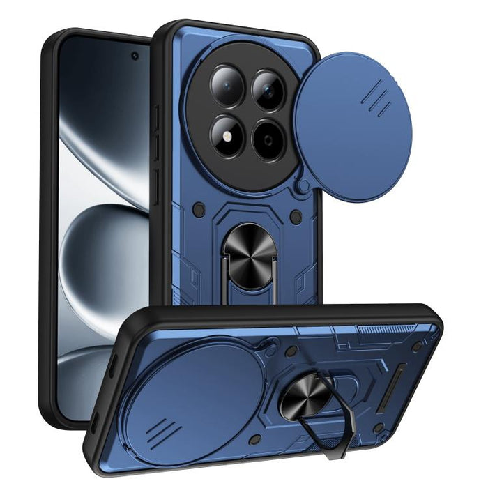 Funda para teléfono Nanshan Armor con soporte deslizante para anillo Camshield, For Redmi A7 Pro 4G / 5G 171mm, For Redmi Note 15 Pro+ 5G Global 163.3mm, For Redmi Note 15 4G / 5G Global 164mm, For Redmi K90 Pro Max / Poco F8 Ultra                     ...