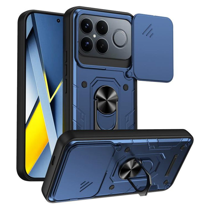 Funda para teléfono Nanshan Armor con soporte deslizante para anillo Camshield, For Redmi A7 Pro 4G / 5G 171mm, For Redmi Note 15 Pro+ 5G Global 163.3mm, For Redmi Note 15 4G / 5G Global 164mm, For Redmi K90 Pro Max / Poco F8 Ultra                     ...