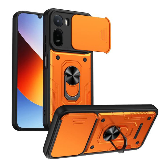 Funda para teléfono Nanshan Armor con soporte deslizante para anillo Camshield, For Redmi A7 Pro 4G / 5G 171mm, For Redmi Note 15 Pro+ 5G Global 163.3mm, For Redmi Note 15 4G / 5G Global 164mm, For Redmi K90 Pro Max / Poco F8 Ultra                     ...