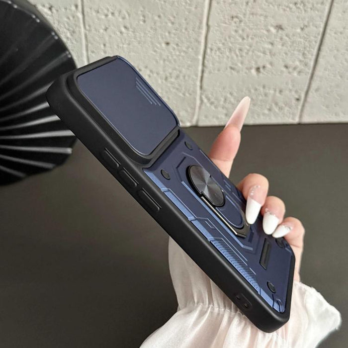 Funda para teléfono Nanshan Armor con soporte deslizante para anillo Camshield, For Redmi A7 Pro 4G / 5G 171mm, For Redmi Note 15 Pro+ 5G Global 163.3mm, For Redmi Note 15 4G / 5G Global 164mm, For Redmi K90 Pro Max / Poco F8 Ultra                     ...