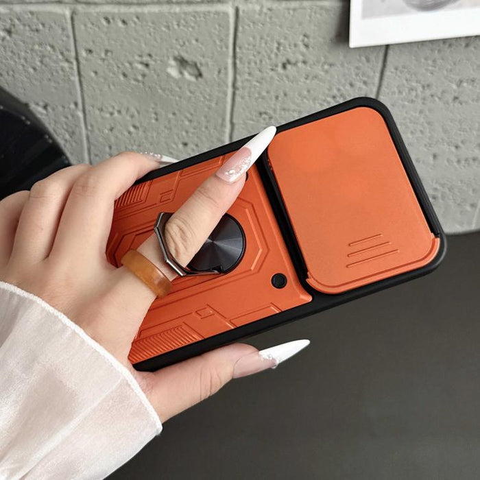 Funda para teléfono Nanshan Armor con soporte deslizante para anillo Camshield, For Redmi A7 Pro 4G / 5G 171mm, For Redmi Note 15 Pro+ 5G Global 163.3mm, For Redmi Note 15 4G / 5G Global 164mm, For Redmi K90 Pro Max / Poco F8 Ultra                     ...