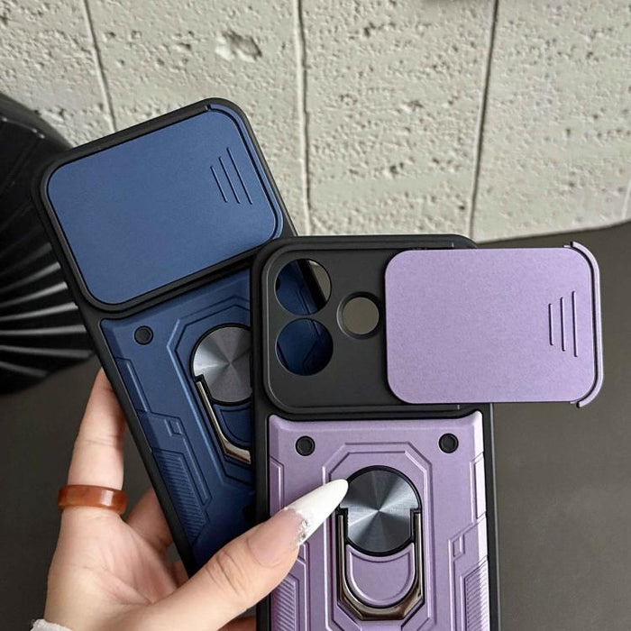 Funda para teléfono Nanshan Armor con soporte deslizante para anillo Camshield, For Redmi A7 Pro 4G / 5G 171mm, For Redmi Note 15 Pro+ 5G Global 163.3mm, For Redmi Note 15 4G / 5G Global 164mm, For Redmi K90 Pro Max / Poco F8 Ultra                     ...