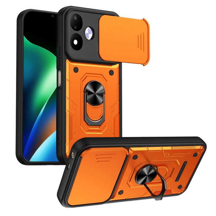 Funda para teléfono Nanshan Armor con soporte deslizante para anillo Camshield, For Redmi A7 Pro 4G / 5G 171mm, For Redmi Note 15 Pro+ 5G Global 163.3mm, For Redmi Note 15 4G / 5G Global 164mm, For Redmi K90 Pro Max / Poco F8 Ultra                     ...