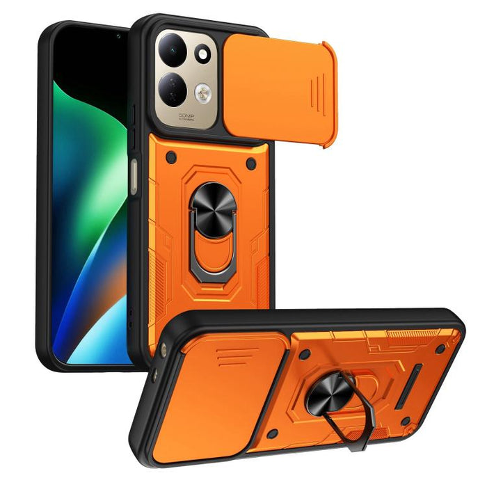 Funda para teléfono Nanshan Armor con soporte deslizante para anillo Camshield, For Redmi A7 Pro 4G / 5G 171mm, For Redmi Note 15 Pro+ 5G Global 163.3mm, For Redmi Note 15 4G / 5G Global 164mm, For Redmi K90 Pro Max / Poco F8 Ultra                     ...